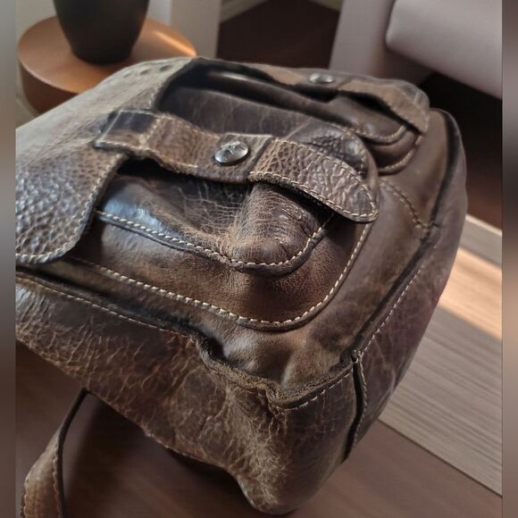 Patricia Nash Brown Leather Messenger Bag In Preloved CONDITION - Picture 7 of 14